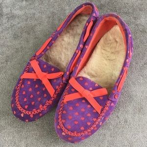 UGG Red and Purple Loafers Size 8